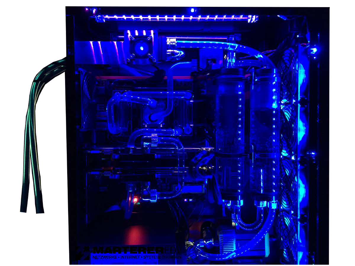 M8 UV blau offen gross – handgefertigtes System von Marterer EDV